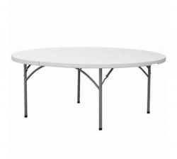 Table, 6' Round Plastic (72