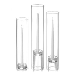 Chimneys Glass Taper Candle Holder
