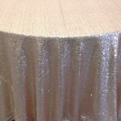 Rose Gold Sequin Tablecloth