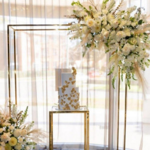 Gold Backdrop Arch